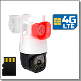 «HDcom K669-3MP-4G» - уличная беспроводная 4G-sim купольная 3mp IP-камера видеонаблюдения